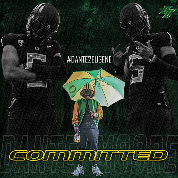 Dante Moore is the highest rated quarterback commit in Oregon program history.